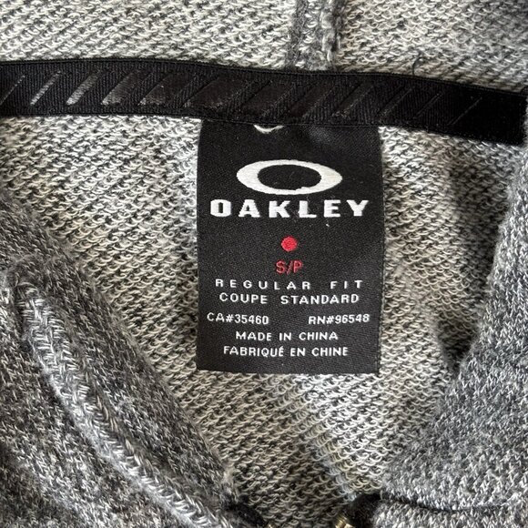 Oakley Sweater Gray Performance Hoodie Full Zip Knit Sweatshirt Men's S Outdoors - Picture 7 of 15